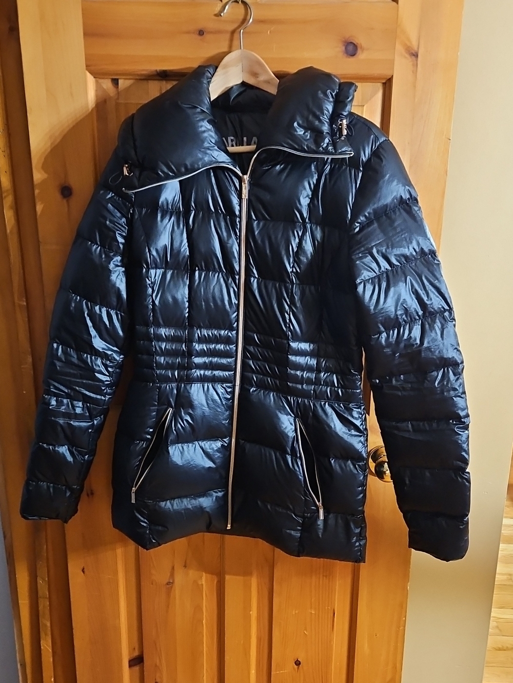 Karl Lagerfeld Black Quilted Puffer Jacket